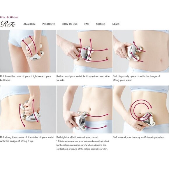 💕REFA💕 Refa for Body Diamond-Cut Quatro Drainage Rollers New in Box - Picture 12 of 16